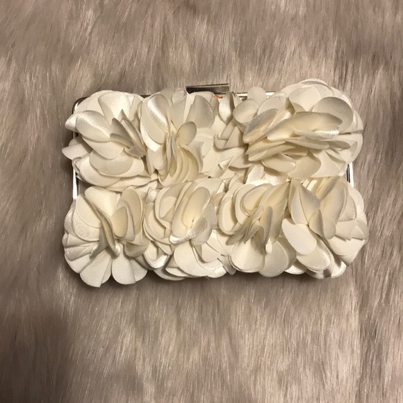 Lulu Townsend Handbags - Satin Faux Floral Clutch